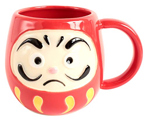 Mino Ware CPM111 Tasse aus japanischer Keramik, hergestellt in Japan, Bonbonrot