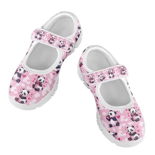 chaqlin Sneaker Mary Jane Girls with Single Buckle Animal Print Non Slip Flat Shoes Breathable Mesh Casual Tennis Shoes