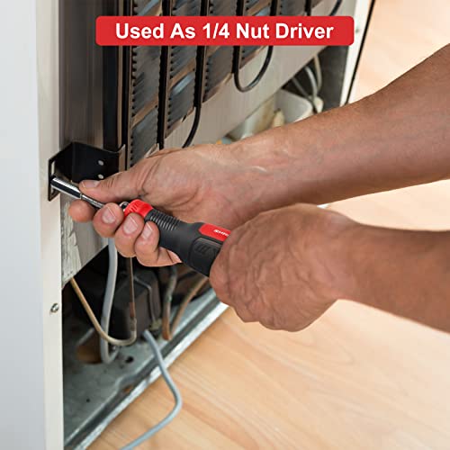 Image of SHARDEN Multi Screwdriver 13-in-1 Screw Driver Adjustable Screwdriver Set Multitool All in One with Torx Security, Flat Head, Phillips, Hex, Square and 1 /4 Nut Driver