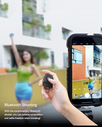 Fotorgear MS01 Monitor magnético para selfie Vlog para celular, gravação sem fio, usando câmera tras