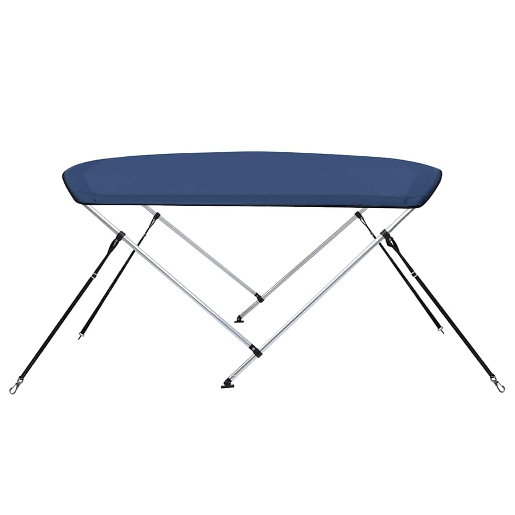 2 fogli Bimini Top blu navy, 180 x 150 x 110 cm, per barche, resistente ai raggi UV e alle intemperie, con telaio in alluminio da 25 mm e custodia protettiva