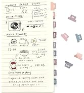 Lumintutu Laminated Planner Monthly Stickers,40 Adhesive Plan Tabs for Notebooks (2 Sets 12 Month...