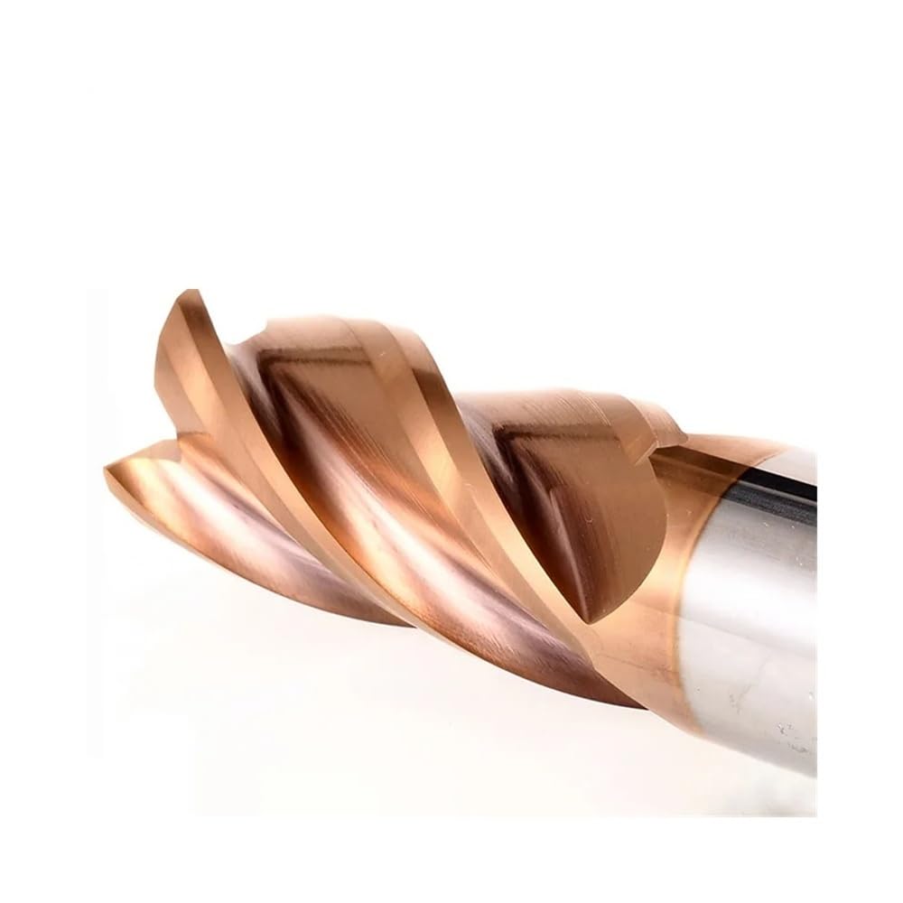 HRC60 Hartmetall-Schaftfräser, Durchmesser 1,1 mm ~ 7,9 mm, 4 Nuten, Wolfram-Maschinenschneider, Werkzeugbeschichtung, Metallfläche(D7.5x8dx50x100L-4T)
