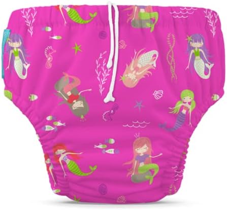 CHARLIE BANANAMermaid Zoe 2-in-1 Swim Diaper and Training Pants, X-Large