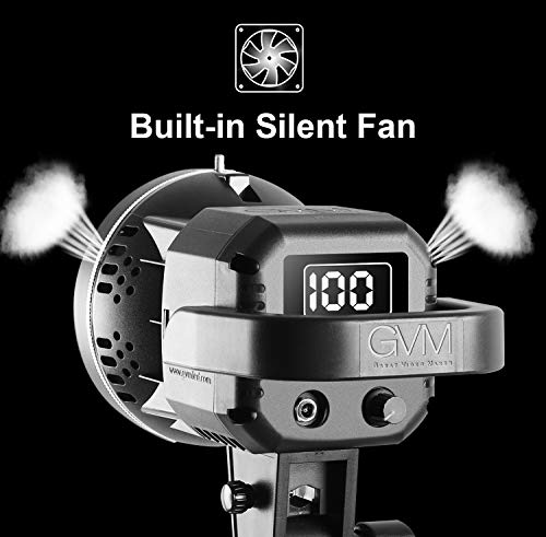 Gvm 80W Video Light, Studio Lights For Photography, Softbox Lighting Kit With Bowens Mount, Cri97+ 5600K Colour Temperature , 22In Softbox, Tripod Stand, Youtube, Video, Wedding #TOP2