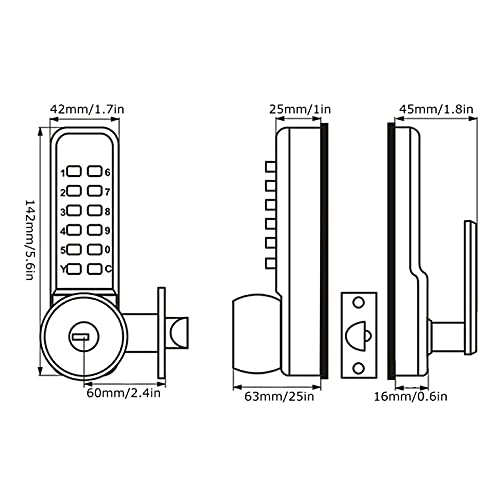 Verrouillage Hanical D double face pour sécuriser vos meubles de maison - 5
