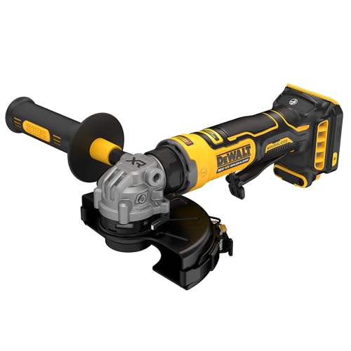 Amoladora angular DEWALT XR 18V de 125mm con máxima potencia sin escobillas y cuerpo compacto