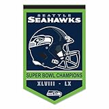 Seattle Seahawks 2 Time Super Bowl Champions Banner Pennant