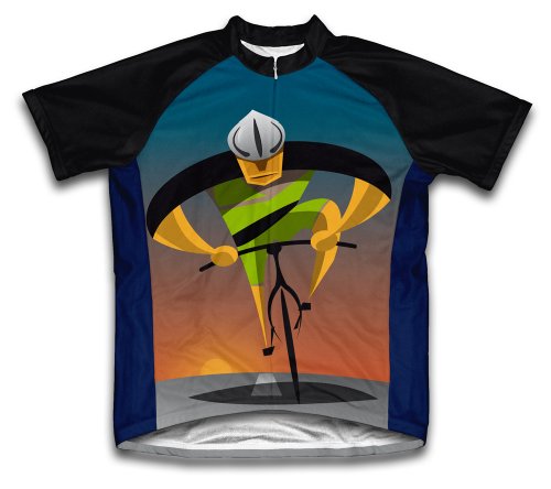 ScudoPro Unstoppable Short Sleeve Cycling Jersey for Youth - Size M Blue