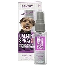 Sentry PET Care Sentry Calming Spray for Dogs, Uses Pheromones to Reduce Response to Normal Stress, Easy Spray Application, Helps Dogs with Separation, Travel, Loud Noises