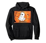 Este es el disfraz de sábana fantasma de Boo para adultos Sudadera con Capucha