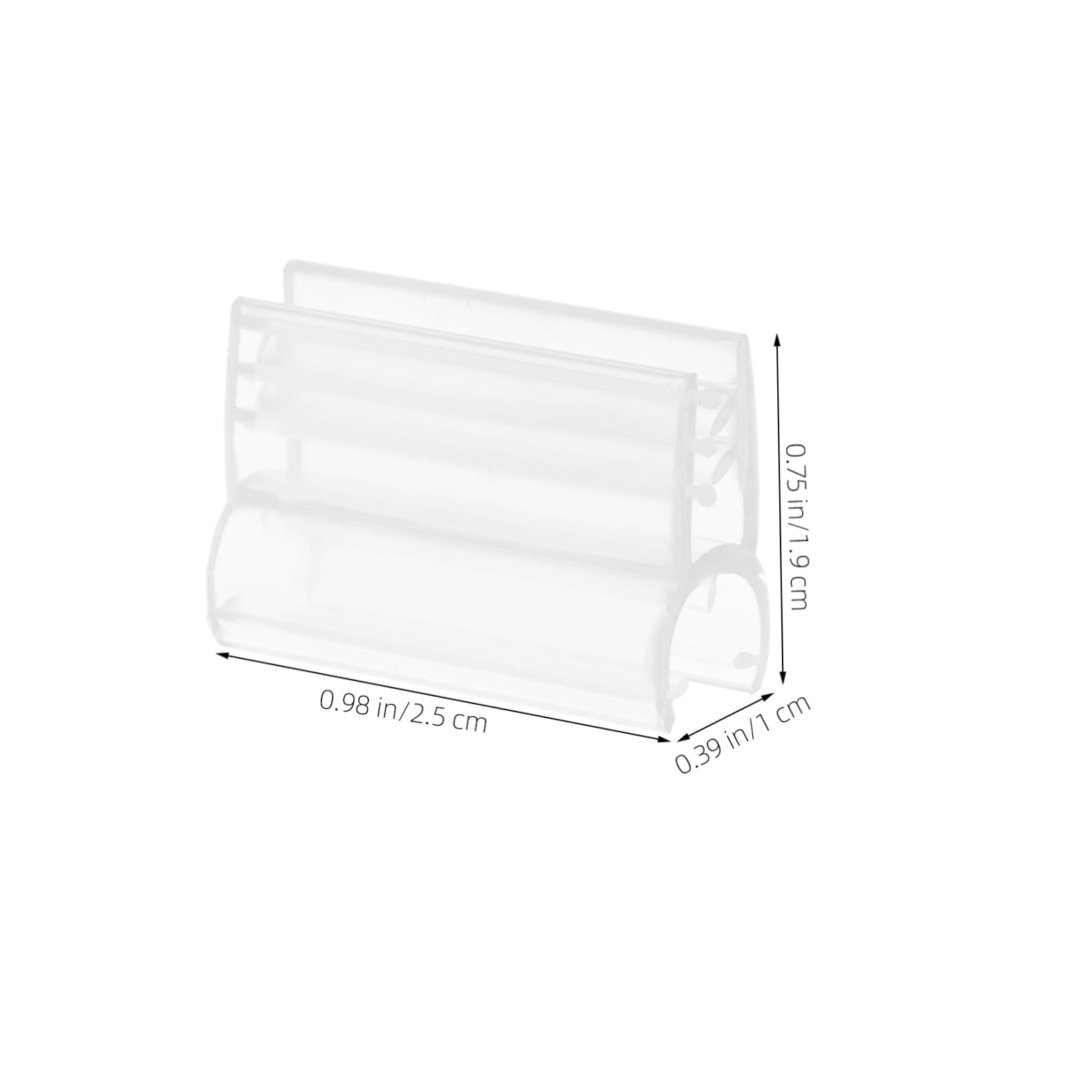 FUNOMOCYA 60pcs Grid Wall Retail Sign Clips Sturdy Plastic Label Holders Easy Install for Malls Supermarkets