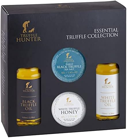 TruffleHunter - Essential Truffle Collection Gift Set - Black & White Truffle Oil, Sea Salt, Truffle Honey