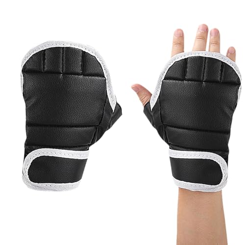 Guanti da karate, guanti da karate, 2 pezzi, guanti da sparring per kickboxing, guanti da boxe multifunzionali senza dita, guanti da allenamento di protezione del polso per borsa