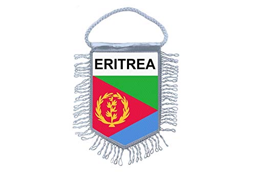 Akachafactory Mini banner vlag wimpel venster spiegel auto's land banner eritrea