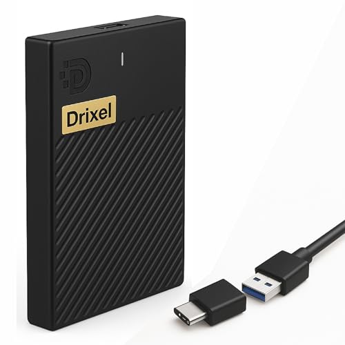 Image of MAYUMI DRIXEL 1 TB Hi-Speed Portable Hard Drive, Type-C and USB 3.0, 2-in-1 Mobile and PC Compatible, Heavy Duty Ultra Slim HDD, 2 Yrs Warranty (DRIXEL, 1 TB)