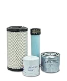 HERO Maintenance Filter Kit For Kubota SCL1000 Standing Compact Loader Filters Compatible With OEM