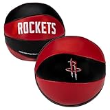 Franklin Sports NBA Houston Rockets Toy Basketballs - 2 Pack of Kids Soft Mini Basketballs for Over The Door + Indoor Hoops - NBA Fan Shop Kids Soft Toy Balls - (2) Mini Balls Included