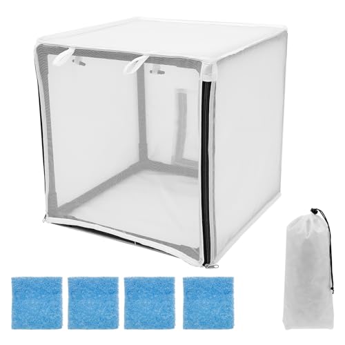 Airbrush Paint Spray Booth Detachable Model Portable Airbrush Paint Booth for DIY Projects Models Crafts Artworks(15 inch)