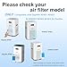 WOCASE 2 Pack AP401 AP402 Upgrade H14 HEPA Air Purifier Filters Replacement,Compatible with Dayette AP401 AP402 & JOWSET AP402 AP403 Air Purifier,4 in 1 High-Efficiency Purification System