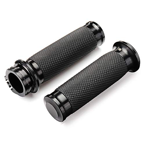 1 Pouce 25Mm Guidon Guidon Poignée Pour Harley Davidson Touring Sportster Xl883 Xl1200 Moto Noir