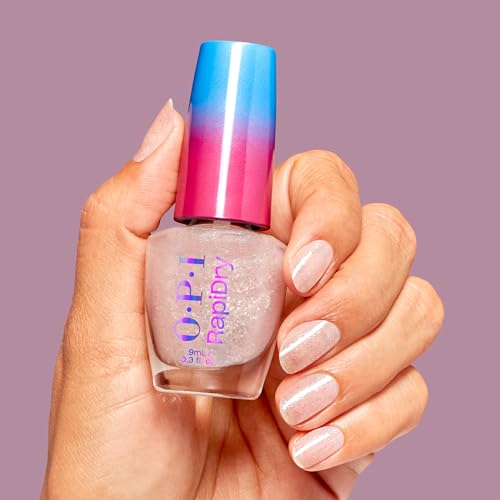 OPI RapiDry Quick Dry Nail Polish Colors | Opaque, Crème, & Shimmer Winter Shades | Smudge Proof, and Fast Drying in 60 Seconds | Vegan Formula | Snow Time to Waste | Holiday 2025
