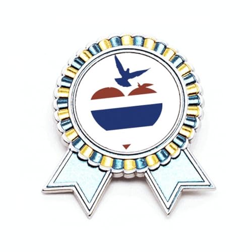 Broche cœur I Love Thailand métal taille M badge pin's motif mouette