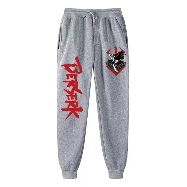 CROWN Anime Sweatpants Jogging Suit for Men Women - Printed Graphic Sweat Jogger Pants Gym Running Track Suits Sportswear
