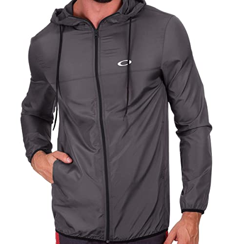 Jaqueta Oakley Oakley Masculina Windbreaker, Cinza Escuro, M