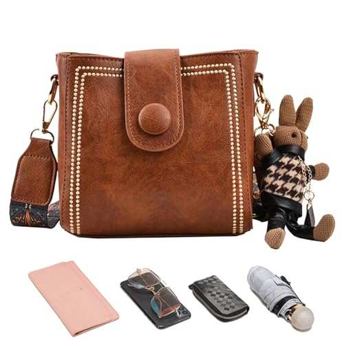Sac à bandoulière en cuir PU pour femme ajustez la sangle sans peine
