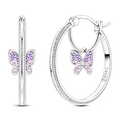 Purple Butterfly Earring