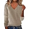Wool Sweater Women Cozy Cashmere Sweaters for Wome... #3