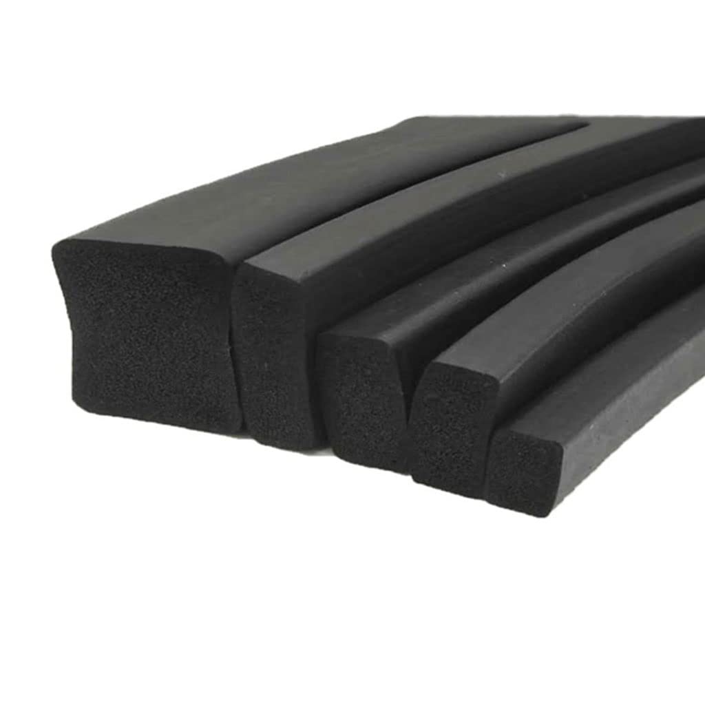 Square Silicone Rubber Seal Strip, Rubber Foam Square Strip Black Multiple Sizes 1m 1pc(20mm*20mm)