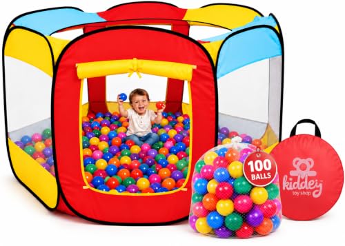 Kids Play Tent Ball Pit with 100 Balls