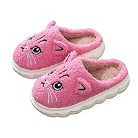 Girls Slippers for Kids, Soft Cat Slippers, Breathable Cosy Indoor Slippers for Toddlers Girls and Boys Comfortable for Everyday Wear