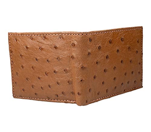 Exotic Wallet Genuine Ostrich Leather Multiple Colors (Brown)4