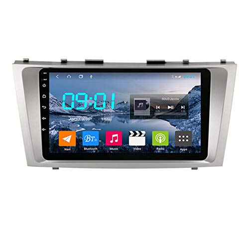 9 Zoll Autoradio-Empfänger für Toyota Camry 2006-2011 Unterstützung von GPS-Navigation/FM/Bluetooth-Freisprechfunktion/Lenkradsteuerung,8 cores