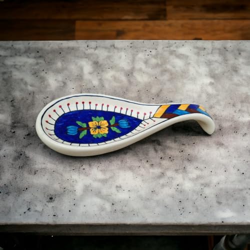 Image of Malaikah Ceramic Spoon Rest Pack of 3 for Home, Kitchen, Dining, Kitchen Decor & Gifting