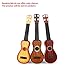 Produktbild Noradtjcca 14,5 Zoll Ukulele Anfänger Hawaii 4 String Nylon Saiten Gitarre Musical Ukelele für Kinder Kinder Mädchen