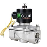 U.S. Solid 1 inch Stainless Steel Electric Solenoid Valve 110VAC Normally Closed Air Water