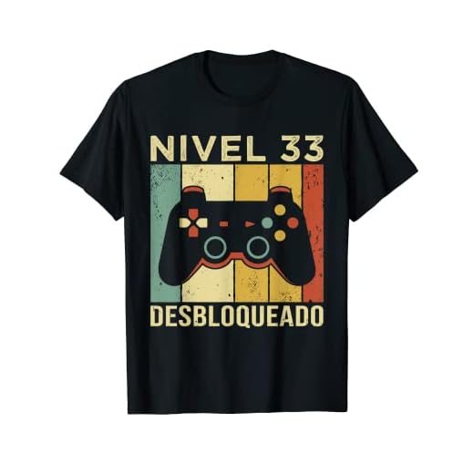 Gaming Videojugador Mando Cumpleaño 33 Aniversario Gaming Camiseta