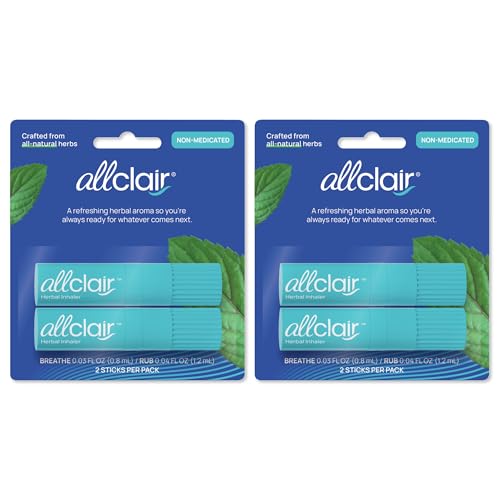 Nausea Relief Inhaler - Take Control of Motion Sickness, Morning Sickness, Medication, Stress - Fast, Natural, Drug-Free, Non-Drowsy & Portable Travel Essential - Pack of 4 Inhalers