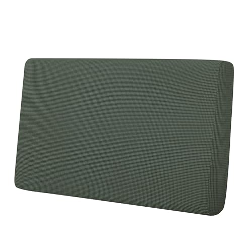 Image of Easy-Going Stretch 1 Piece Loveseat Couch Cushion Cover for Sofa | Sofa Cushion Furniture Protector Sofa Seat sofa slipcover Washable sofa cover soft with Elastic Bottom Olive Green