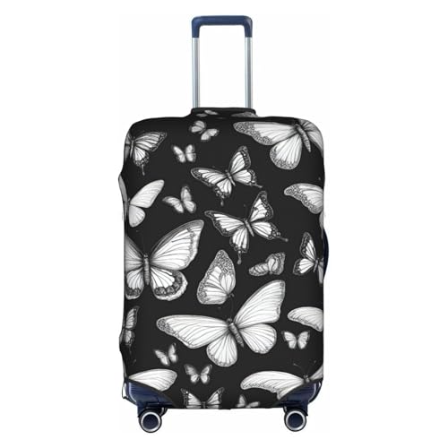 Hand Drawn Color Butterfly Print Suitcase Covers For Luggage Suitcase Cover Travel Luggage Cover Fits 18-32 Inch Suitcases