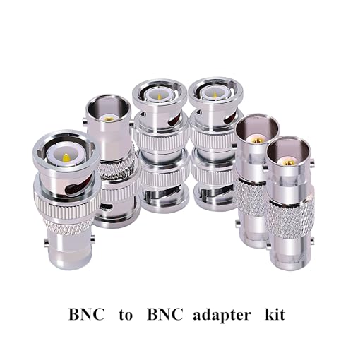 Adaptadores BNC CNARIO 6 Piezas Coaxial para CCTV miniatura 4