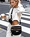 Valentoria Cross Body Bag for Women Bum Bag Belt Bag Fanny Pack for Girls Travel Purse Fashion Waist Pack Nylon Purse Trendy Shoulder Bag for Womens (Black)