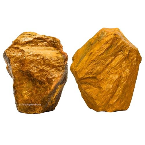 Image of Amazing Gemstone 2 Pieces Nellite Raw Crystals and Healing Stones, Natural Rocks for Tumbling and DIY Raw Stones and Crystals