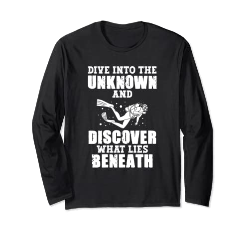 Scuba Diving Ocean Open Water Scuba Diver Underwater Long Sleeve T-Shirt