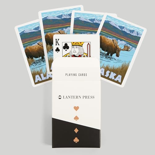 Lantern Press Alaska Moose, 52 Cartas de Póker para Adultos miniatura 6