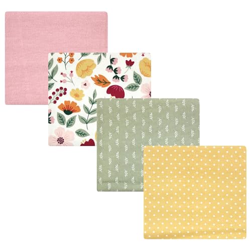 Image of Luvable Friends Little Treasure Flannel Receiving Blankets 4pk
